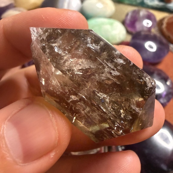 Big Smokey Quartz Double Point #2 - Picture 5 of 6